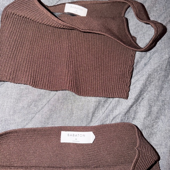 BABATON Ribbed Knit Skirt Set - Picture 2 of 2